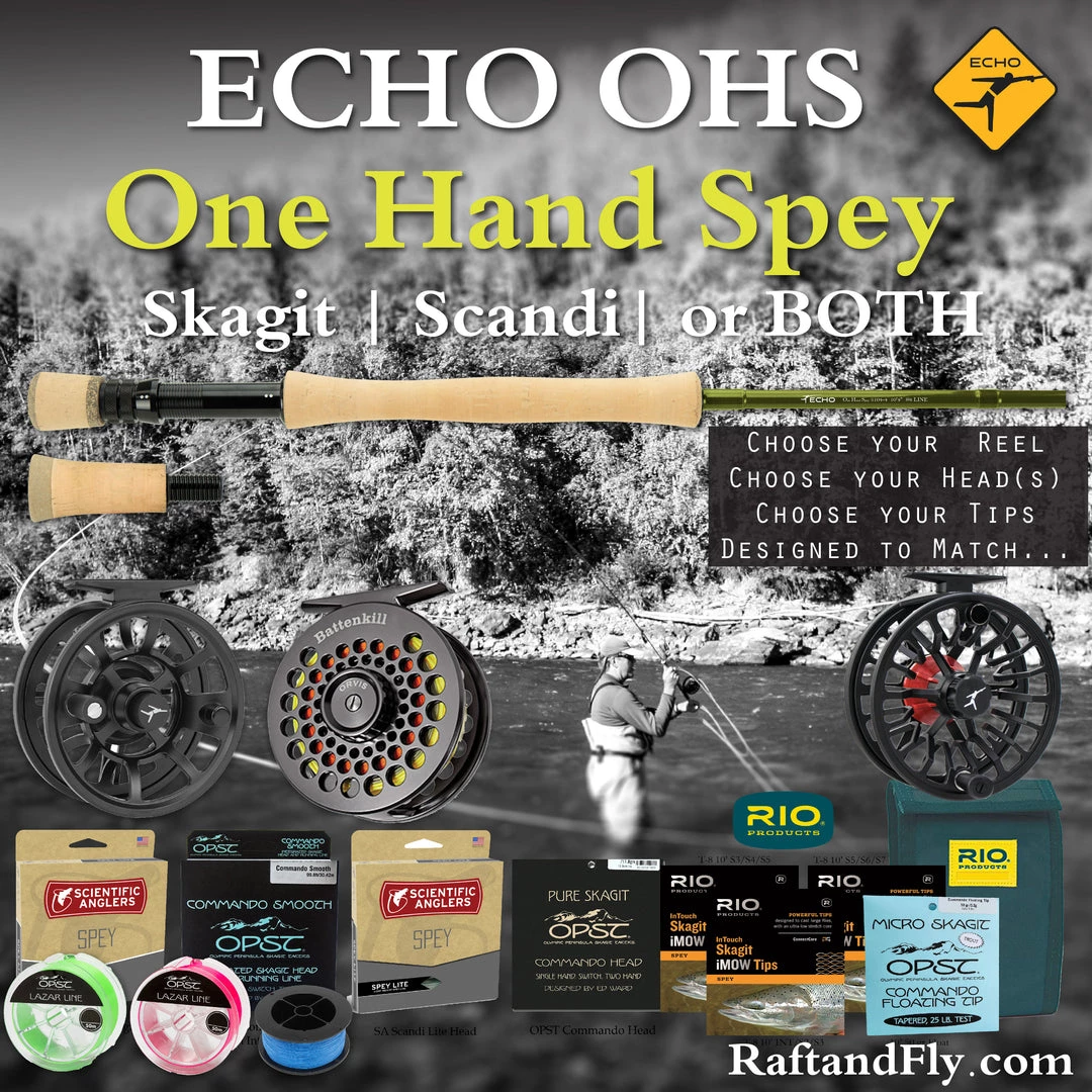 Echo OHS 6wt 10'4" Outfit - 3wt Trout Spey Skagit, SA Scandi, Or Both 3 Echo OHS 6wt 10'4" Outfit - 3wt Trout Spey Skagit, SA Scandi, Or Both