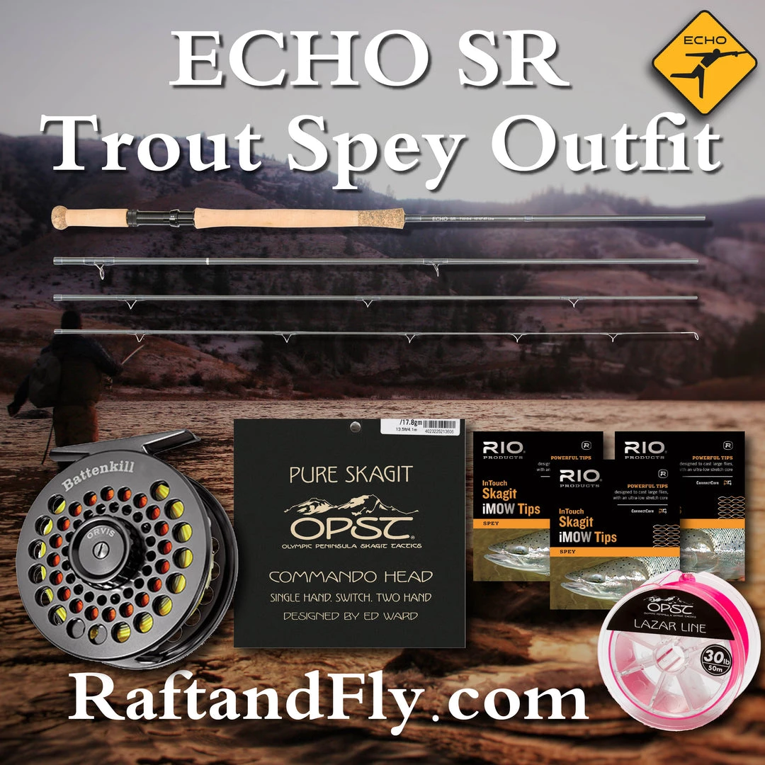 ECHO SR 4wt Trout Spey Setup Outfit - Ion Or Battenkill Reel 3 ECHO SR 4wt Trout Spey Setup Outfit - Ion Or Battenkill Reel