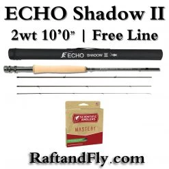 Echo Shadow II 2wt 10'0" Outfit - Free Nymph Line 27 Echo Shadow II 2wt 10'0