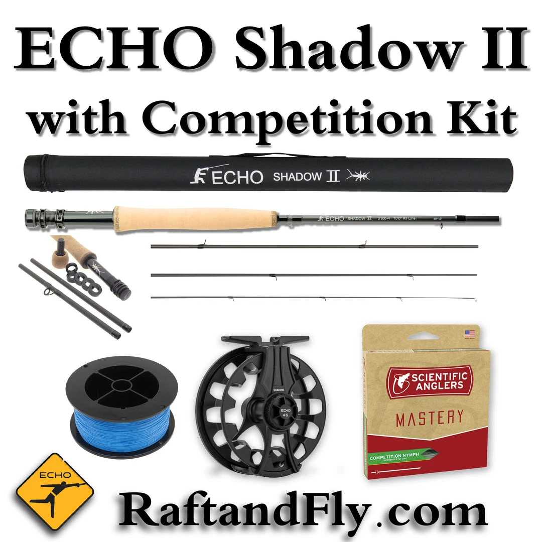 Echo Shadow II 4wt Outfit Free Competition Kit - Add Line And Reel