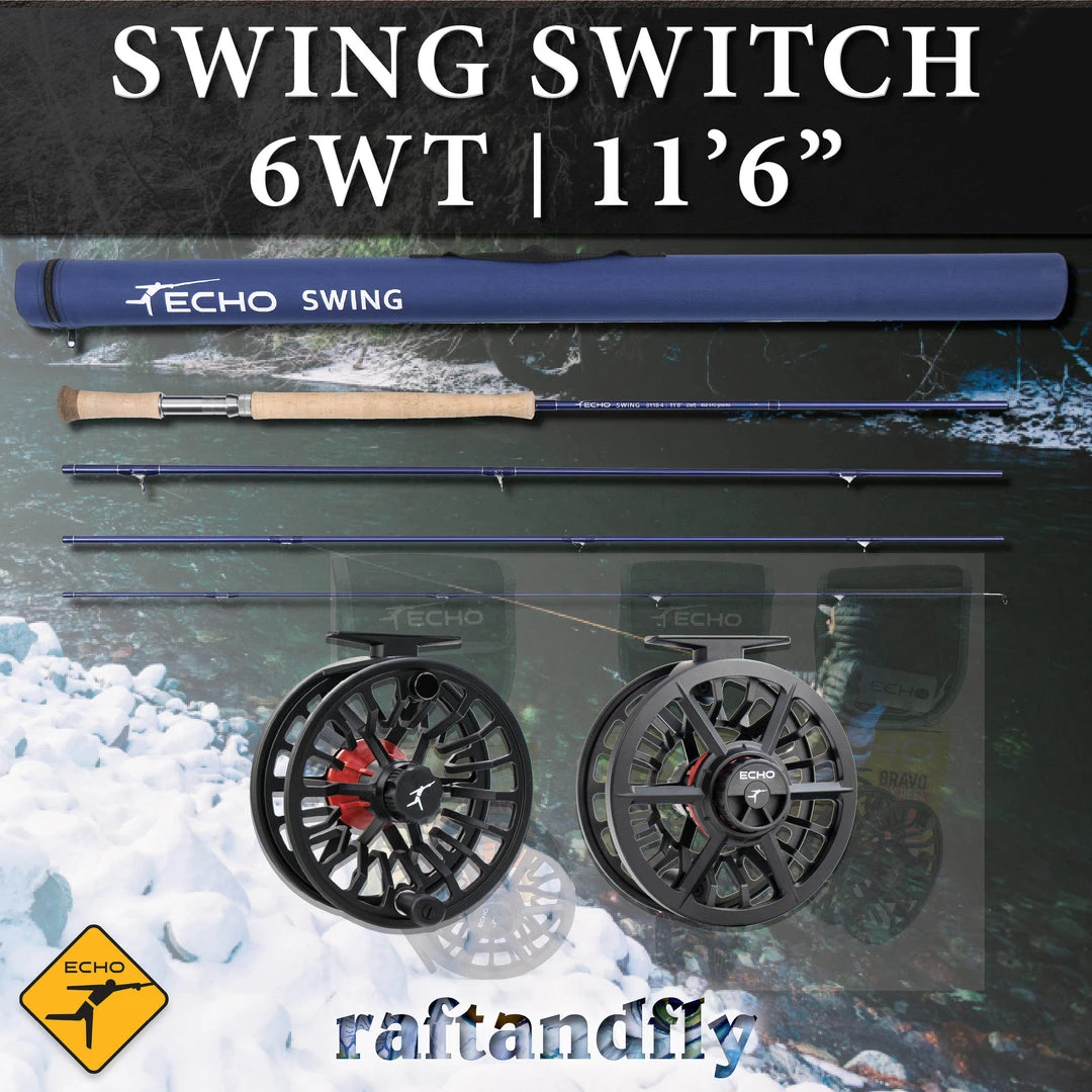TFO Temple Fork Outfitters Echo Swing Switch 6wt 11'6" Outfit 6 TFO Temple Fork Outfitters Echo Swing Switch 6wt 11'6" Outfit