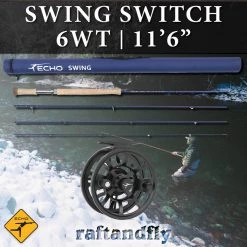 TFO Temple Fork Outfitters Echo Swing Switch 6wt 11'6" Outfit 23 TFO Temple Fork Outfitters Echo Swing Switch 6wt 11'6