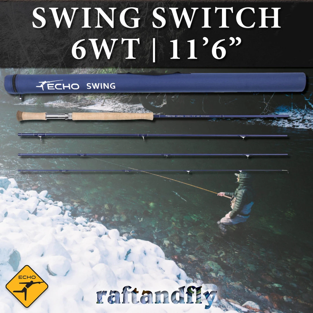 TFO Temple Fork Outfitters Echo Swing Switch 6wt 11'6" Outfit 4 TFO Temple Fork Outfitters Echo Swing Switch 6wt 11'6" Outfit