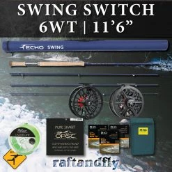 TFO Temple Fork Outfitters Echo Swing Switch 6wt 11'6" Outfit 30 TFO Temple Fork Outfitters Echo Swing Switch 6wt 11'6