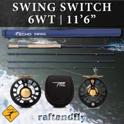 TFO Temple Fork Outfitters Echo Swing Switch 6wt 11'6" Outfit 26 TFO Temple Fork Outfitters Echo Swing Switch 6wt 11'6