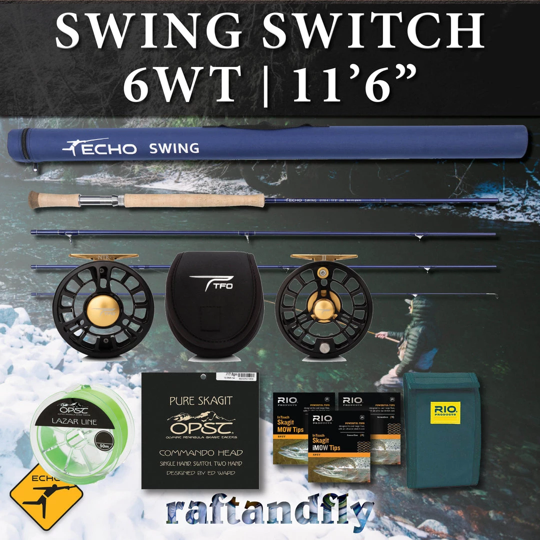 TFO Temple Fork Outfitters Echo Swing Switch 6wt 11'6" Outfit 14 TFO Temple Fork Outfitters Echo Swing Switch 6wt 11'6" Outfit