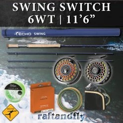 TFO Temple Fork Outfitters Echo Swing Switch 6wt 11'6" Outfit 39 TFO Temple Fork Outfitters Echo Swing Switch 6wt 11'6