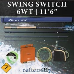 TFO Temple Fork Outfitters Echo Swing Switch 6wt 11'6" Outfit 33 TFO Temple Fork Outfitters Echo Swing Switch 6wt 11'6
