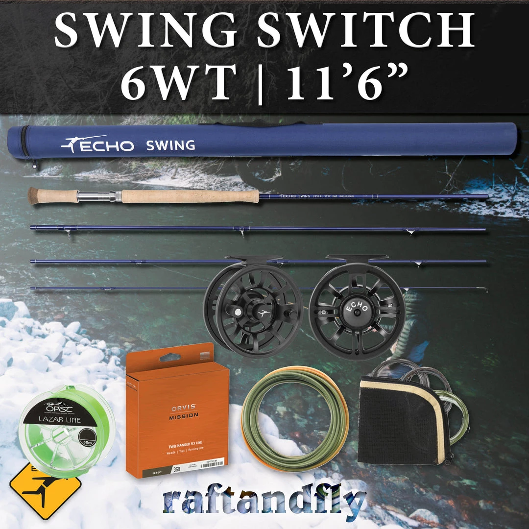 TFO Temple Fork Outfitters Echo Swing Switch 6wt 11'6" Outfit 17 TFO Temple Fork Outfitters Echo Swing Switch 6wt 11'6" Outfit