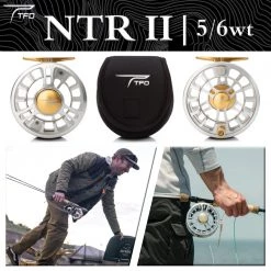 TFO TFR NTR II CG Silver 5/6wt Fly Reel Temple Fork Outfitters