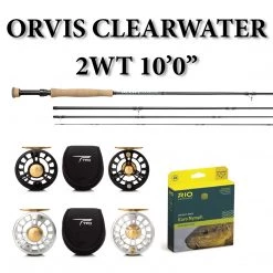 Raft & Fly Shop Orvis Clearwater 2wt 10 NTR Reel Rio FIPS Line