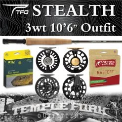 TFO Stealth Euro Nymph 3wt 10'6" Outfit Temple Fork Outfitters