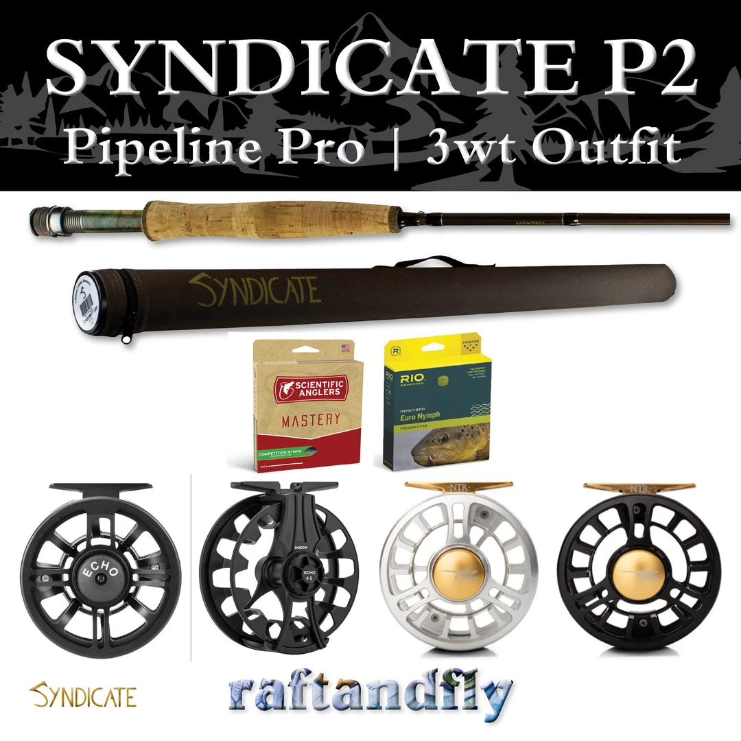 Syndicate P2 Pipeline Pro 3wt 10'0" Outfit 3 Syndicate P2 Pipeline Pro 3wt 10'0" Outfit