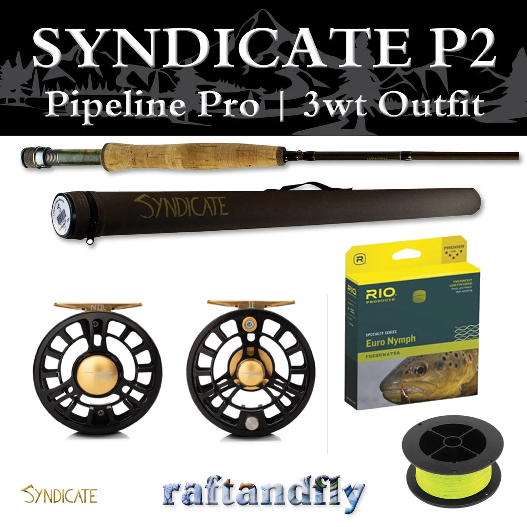 Syndicate P2 Pipeline Pro 3wt 10'0" Outfit 14 Syndicate P2 Pipeline Pro 3wt 10'0" Outfit