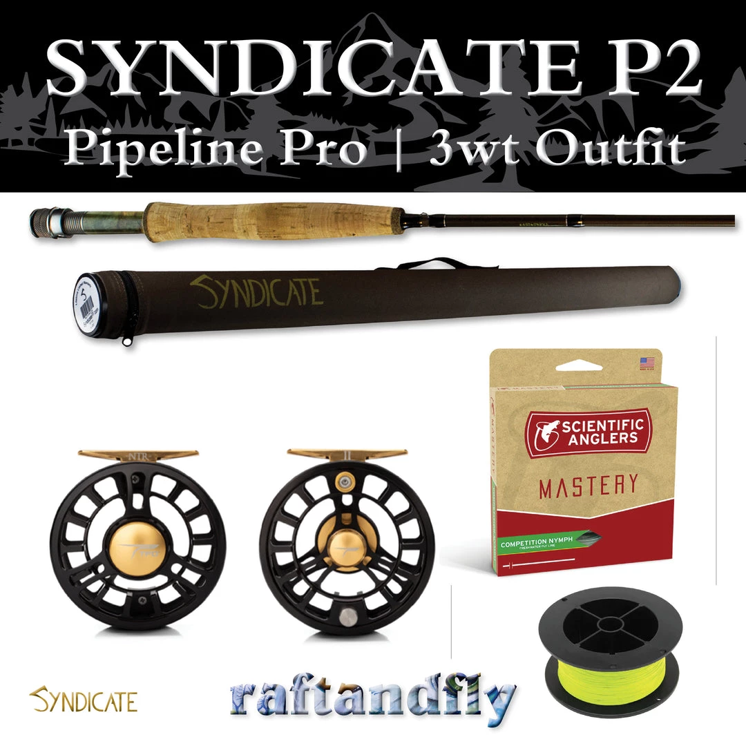 Syndicate P2 Pipeline Pro 3wt 10'0" Outfit 15 Syndicate P2 Pipeline Pro 3wt 10'0" Outfit