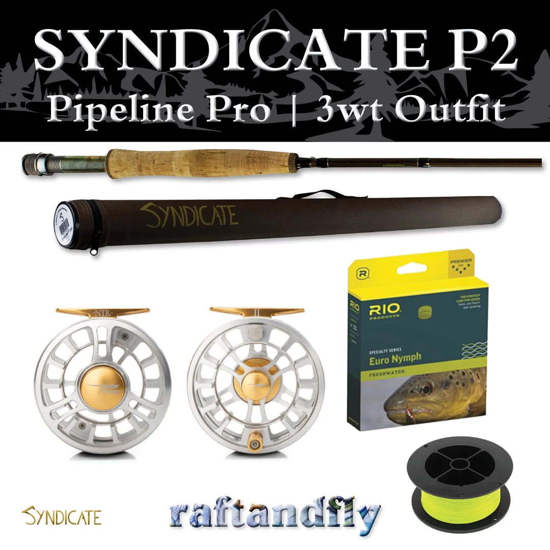 Syndicate P2 Pipeline Pro 3wt 10'0" Outfit 17 Syndicate P2 Pipeline Pro 3wt 10'0" Outfit