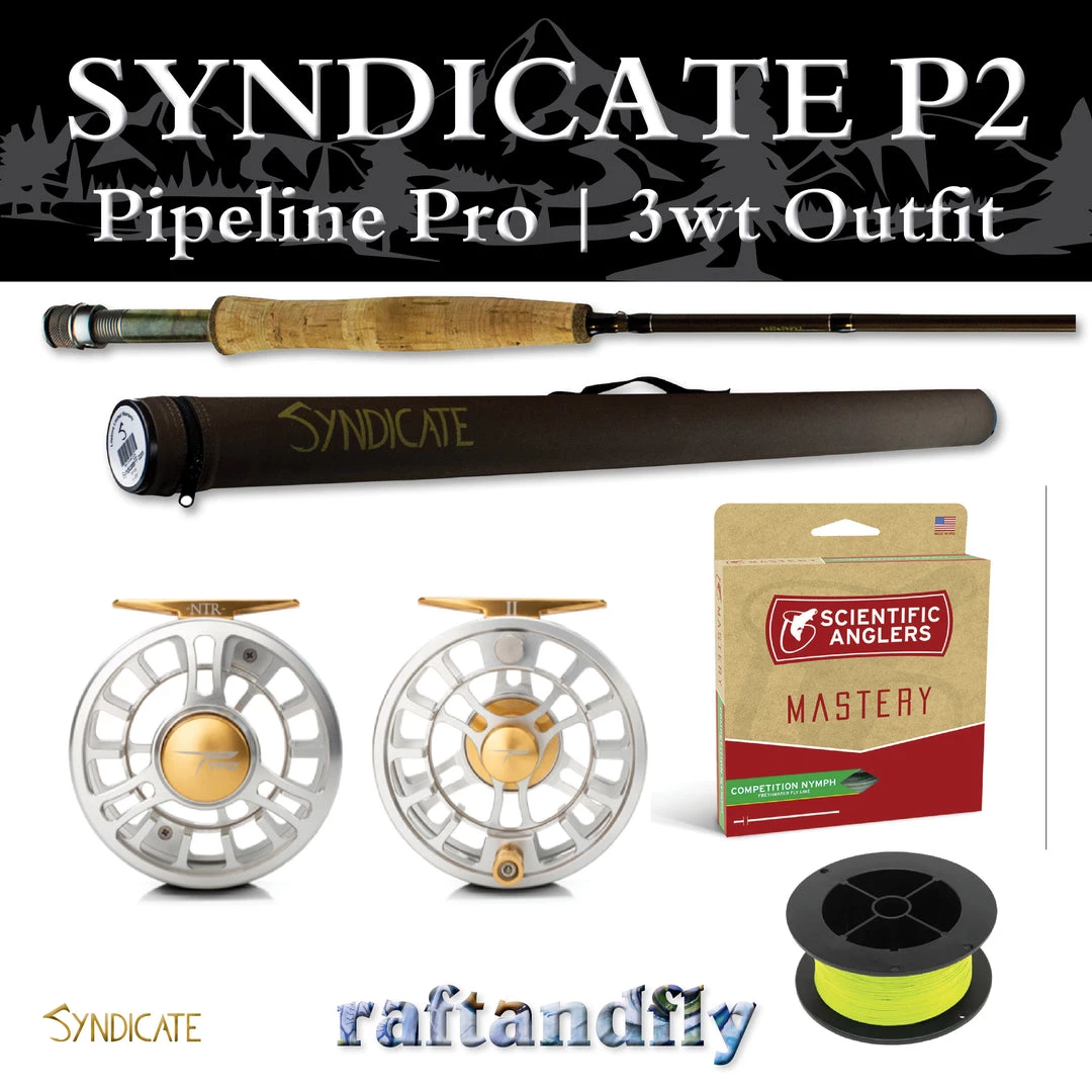 Syndicate P2 Pipeline Pro 3wt 10'0" Outfit 18 Syndicate P2 Pipeline Pro 3wt 10'0" Outfit