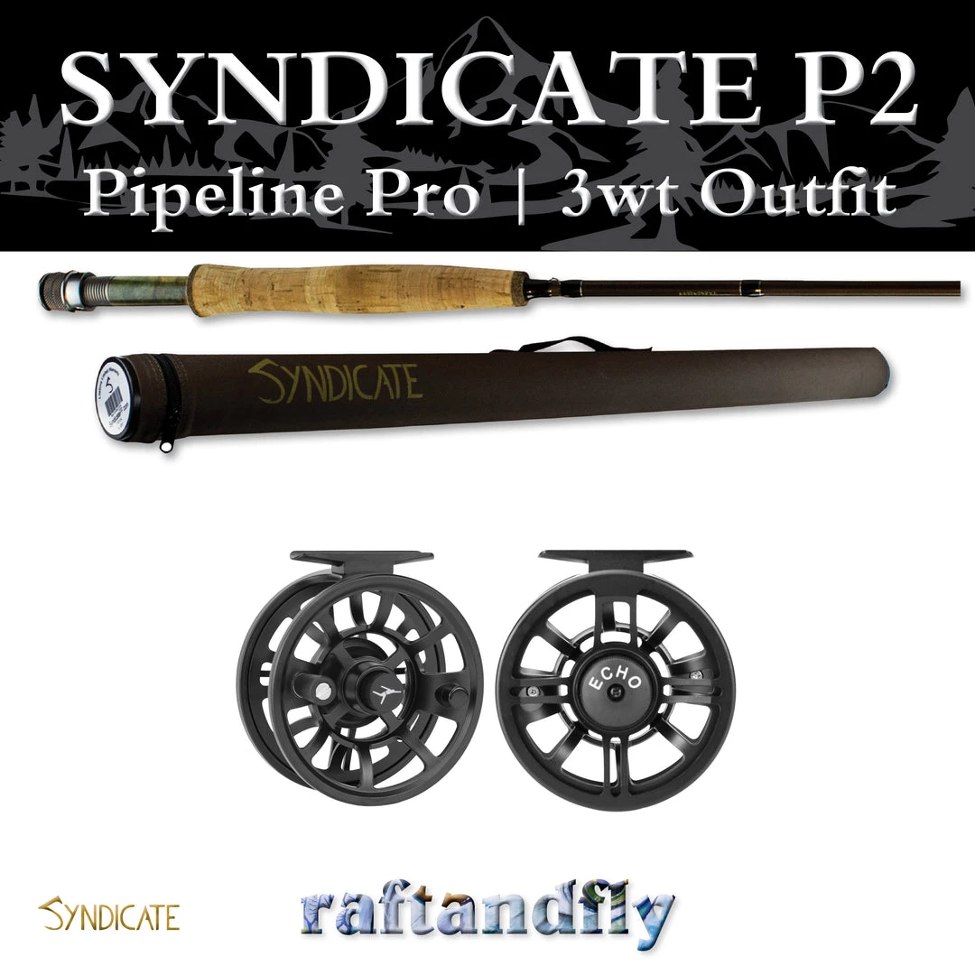 Syndicate P2 Pipeline Pro 3wt 10'0" Outfit 7 Syndicate P2 Pipeline Pro 3wt 10'0" Outfit