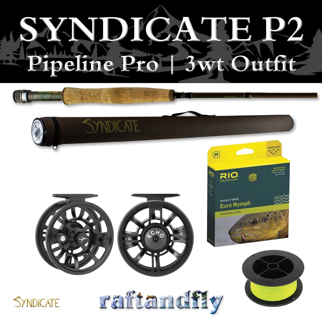 Syndicate P2 Pipeline Pro 3wt 10'0" Outfit 8 Syndicate P2 Pipeline Pro 3wt 10'0" Outfit